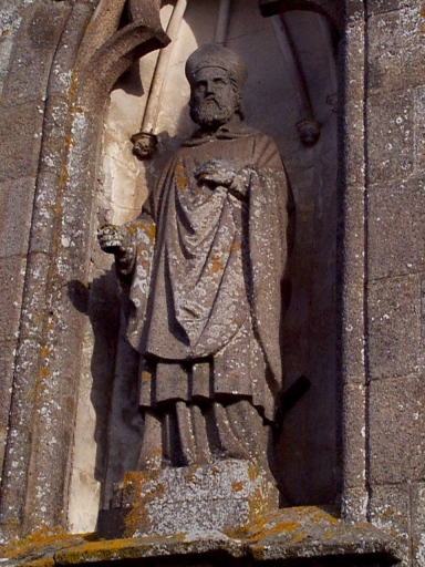 Statue (petite nature) : saint Samson