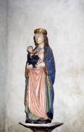 Statue (petite nature, d'applique) : Vierge à l'Enfant, chapelle Saint Pierre (Mahalon)