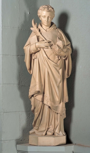 Statue sur culot : saint Etienne (Tressé fusionnée en Mesnil-Roc'h en 2019)