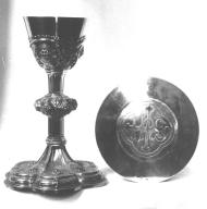 Calice, patène (4), église paroissiale Saint-Marc-Saint-Joseph (Augan)