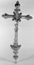 Croix de procession : Christ en croix, Vierge à l' Enfant