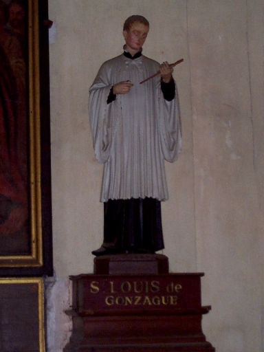 Statue (petite nature) : saint Louis de Gonzague