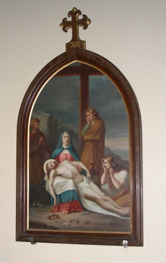 Chemin de croix, 14 stations, église paroissiale Saint-Médard (Billé)