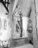 Autel, retable (autel secondaire, retable architecturé) : de sainte Anne, chapelle Notre-Dame-de-Penhors (Pouldreuzic)