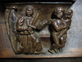 Collégiale Notre-Dame : stalle 13