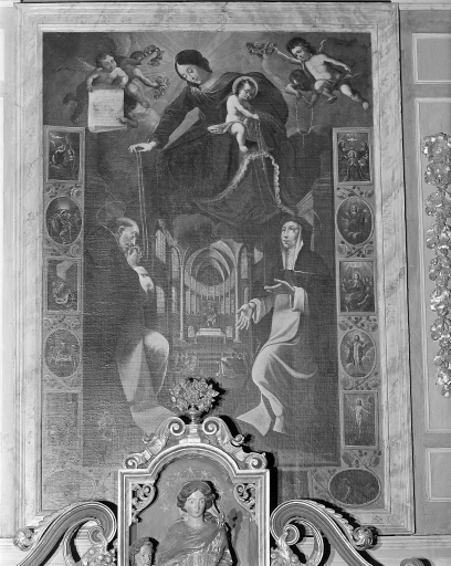 Tableau : donation du Rosaire
