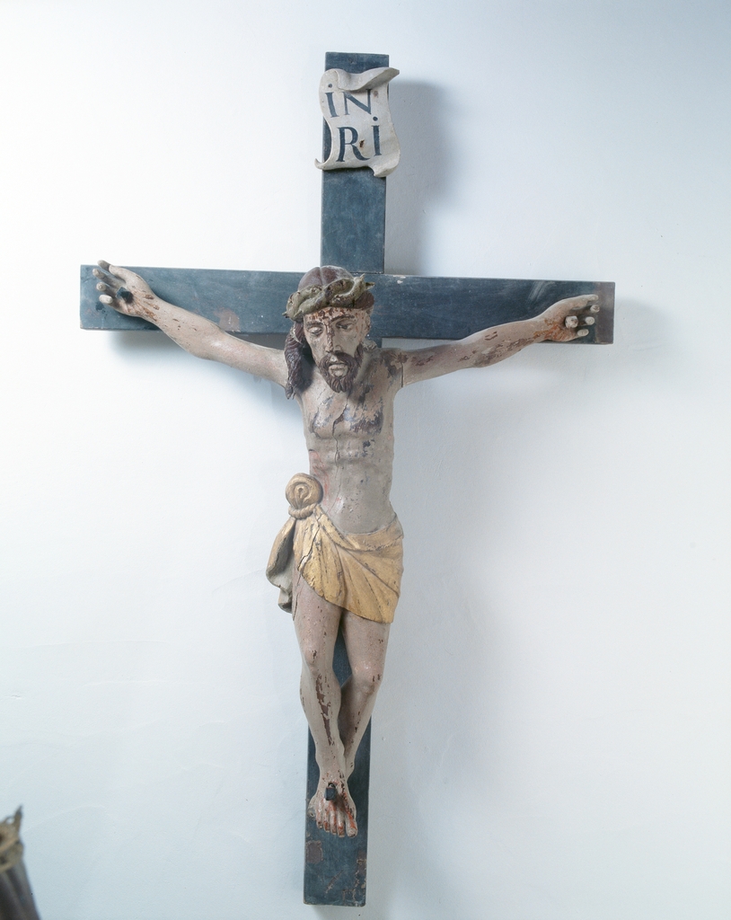 Croix : Christ en croix, chapelle Notre-Dame-de-Locmaria et Notre-Dame-de-Beaupros (Guidel)