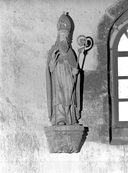 Statue (petite nature) : saint Corentin, chapelle Saint-Philibert (Gourin)