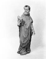 Statue (demi-nature) : abbé, chapelle de la Trinité (Quéven)