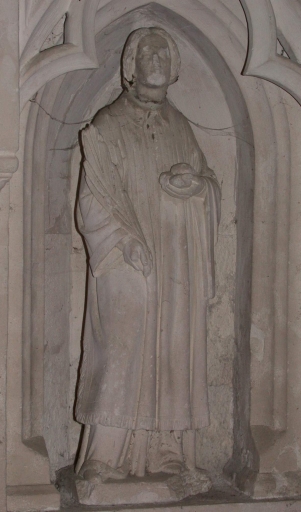 Ensemble de 6 statuettes : saint Louis, saint Vincent de Paul, saint Jean-Baptiste, saint Etienne, saint Germain (?), saint évêque