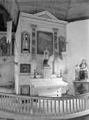 Retable, autel, tabernacle (autel tombeau, retable architecturé à niche), chapelle Notre-Dame (Trédarzec)