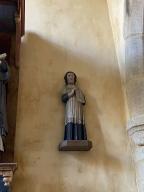 Statue : Saint prêtre, chapelle Saint-Gobrien (Saint-Servant-sur-Oust)