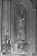 Statue (petite nature) : saint Augustin, église paroissiale Saint-Martin (Lassy)