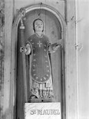 Statue (demi-nature, d'applique) : saint Maudez, chapelle Notre-Dame (Trédarzec)
