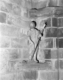 Statue (d'applique, petite nature) : saint Jean-Baptiste, église paroissiale Saint-Ronan (Locronan)