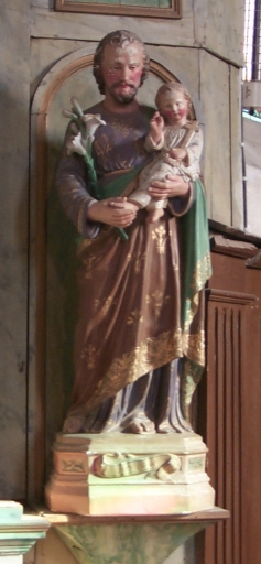 Statue : saint Joseph et l'Enfant
