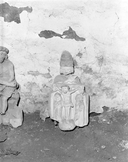 Groupe sculpté : Trône de grâce, chapelle de La Pinderie (Bazouges-la-Pérouse)