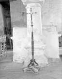 Lutrin, chandelier pascal, chapelle Saint-Tugen (Primelin)