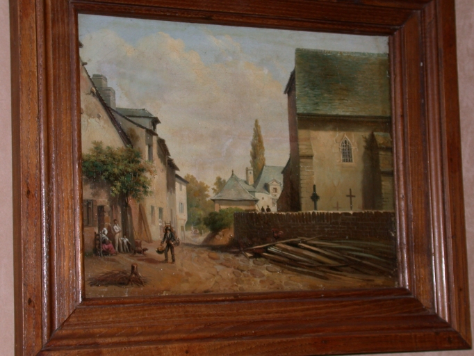 Tableau : Vue du bourg de Cesson