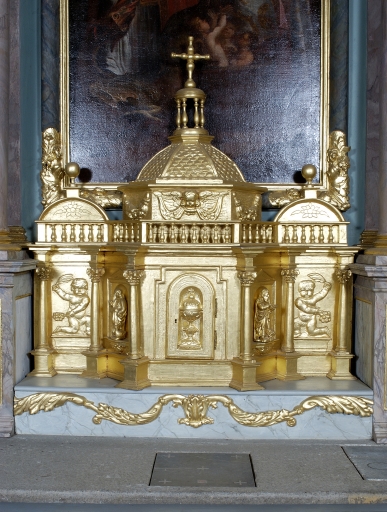 Deux figurines : Saint Marc, Saint Jean