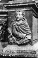 Relief (4) : les Evangélistes, église paroissiale Saint-Abdon, Saint-Sennen (Messac fusionnée en Guipry-Messac en 2016)