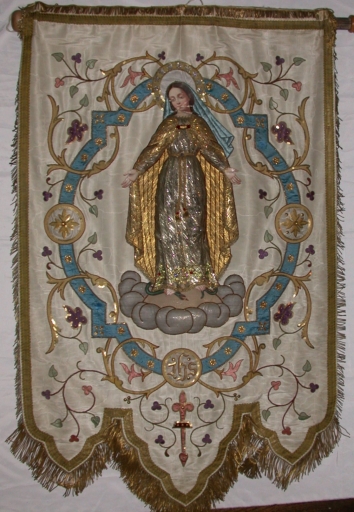 Bannière de procession 2 : Immaculée conception