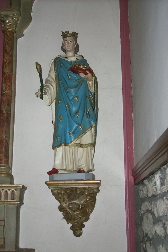 Statue (petite nature) : saint Louis