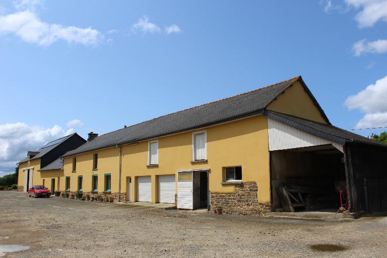 Les maisons et fermes sur la commune de Langan