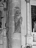 Statue (petite nature, d'applique) : saint Joseph, église paroissiale Saint-Jean-Baptiste (Lézardrieux)