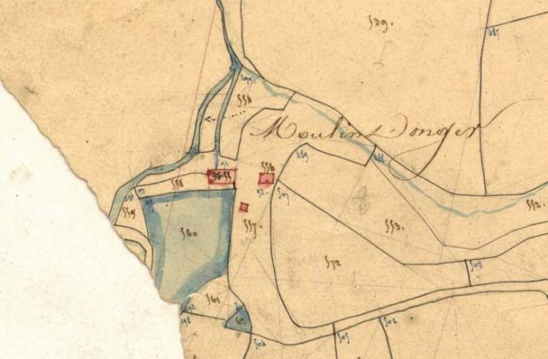 Les moulins sur la commune de Plounévez-Lochrist