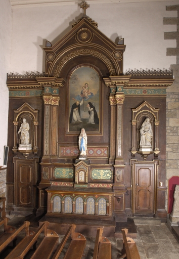 Autel, tabernacle et retable nord