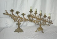 Paire 1 de Chandeliers d'église