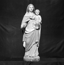 Statue (d'applique, petite nature) : Vierge à l'Enfant, église paroissiale Saint-Milliau (Plonévez-Porzay)