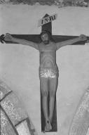 Croix (crucifix) : Christ en croix, église paroissiale Saint-Budoc (Trégarvan)