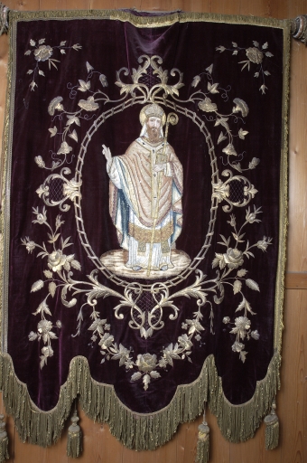 Bannière de procession 1 : saint Mars ; saint Jean-Baptiste