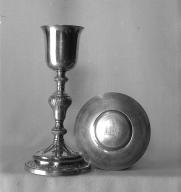 Calice, patène (2), église paroissiale Saint-Guérec (Cléguérec)