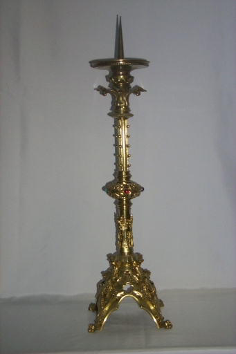 Paire 1 de chandeliers d'autel