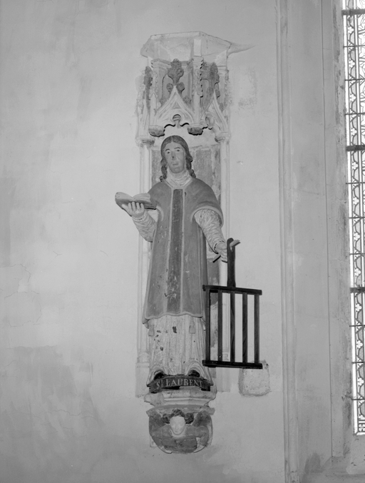 Statue (d'applique, petite nature) : saint Laurent, chapelle Saint-Laurent (Silfiac)