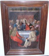 Tableau (2) : la Cène, les disciples d'Emmaüs, , église paroissiale Saint-Jean-Baptiste (Lézardrieux)