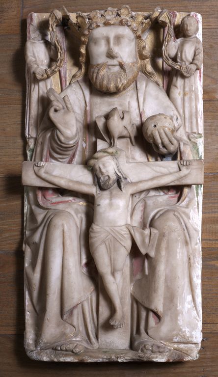 Bas-relief : Trône de grâce, église Saint-Malo (Monterrein fusionnée en Ploërmel en 2019)