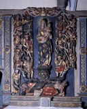 Autel, retable (autel secondaire, autel tombeau) : de l'arbre de Jessé, église paroissiale Saint-Aignan (Saint-Aignan)