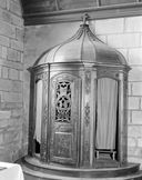 Confessionnal (4), église paroissiale Saint-Budoc ou Notre-Dame de la Clarté (Beuzec-Cap-Sizun)