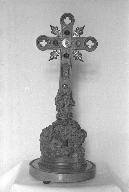 Croix-reliquaire, église paroissiale Notre-Dame (La Chapelle-Caro fusionnée en Val d'Oust en 2016)