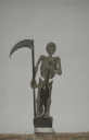 Statue de l'Ankou, église paroissiale Saint-Milliau (Ploumilliau)