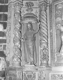 Statue (d'applique, petite nature) : Salvator Mundi, église paroissiale Saint-Ronan (Locronan)