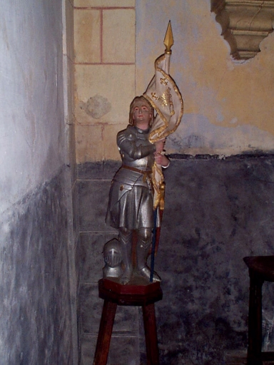Statue (demi-nature) : sainte Jeanne d'Arc