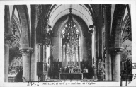 Ensemble du maître-autel : autel, tabernacle, gradin d'autel, baldaquin d'autel