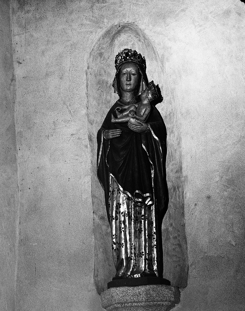 Statue (d'applique, petite nature) : Vierge à l'Enfant, dite Notre-Dame de Kerelon, chapelle Notre-Dame (Plouénan)