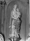 Statue (d'applique, petite nature) : Vierge à l'Enfant, église Saint-Martin (Noyal-sous-Bazouges)