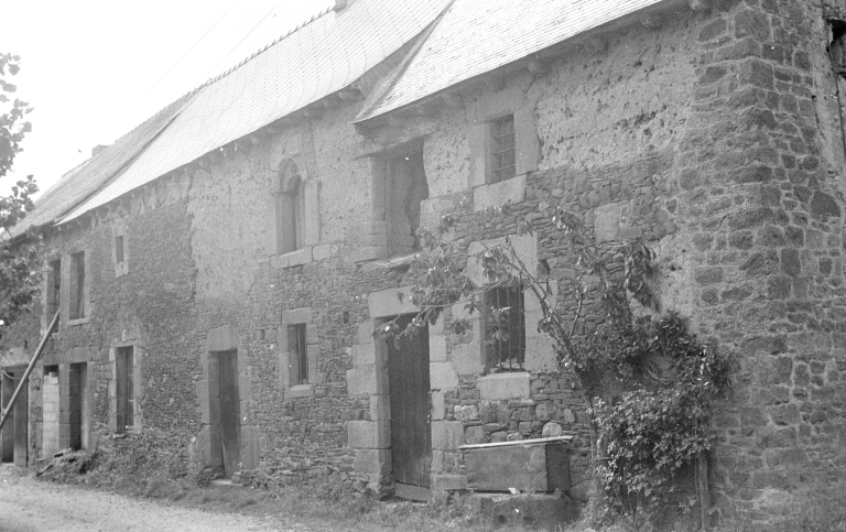 Alignement de quatre maisons, la Haute Hervelinais (Saint-Domineuc)